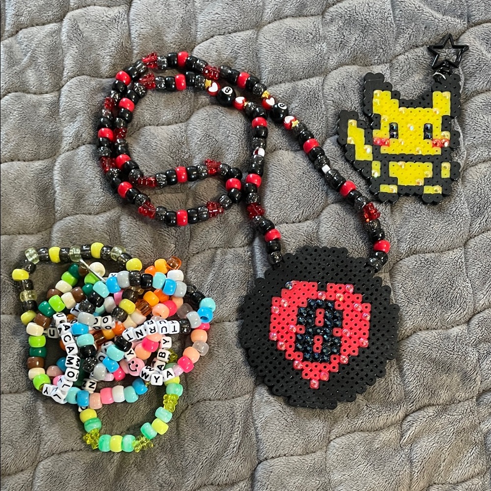 NSFW Adult Festival Kandi Bundle - ❄️ Pokemon Spoon 8Ball Pikachu